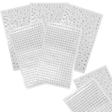 SZXMDKH 5 Sheets Self Adhesive Bling Clear Rhinestone Stickers, Acrylic Crystal Gems, Craft Decoration, DIY Crafts Jewels Clothes Makeup Festival Car