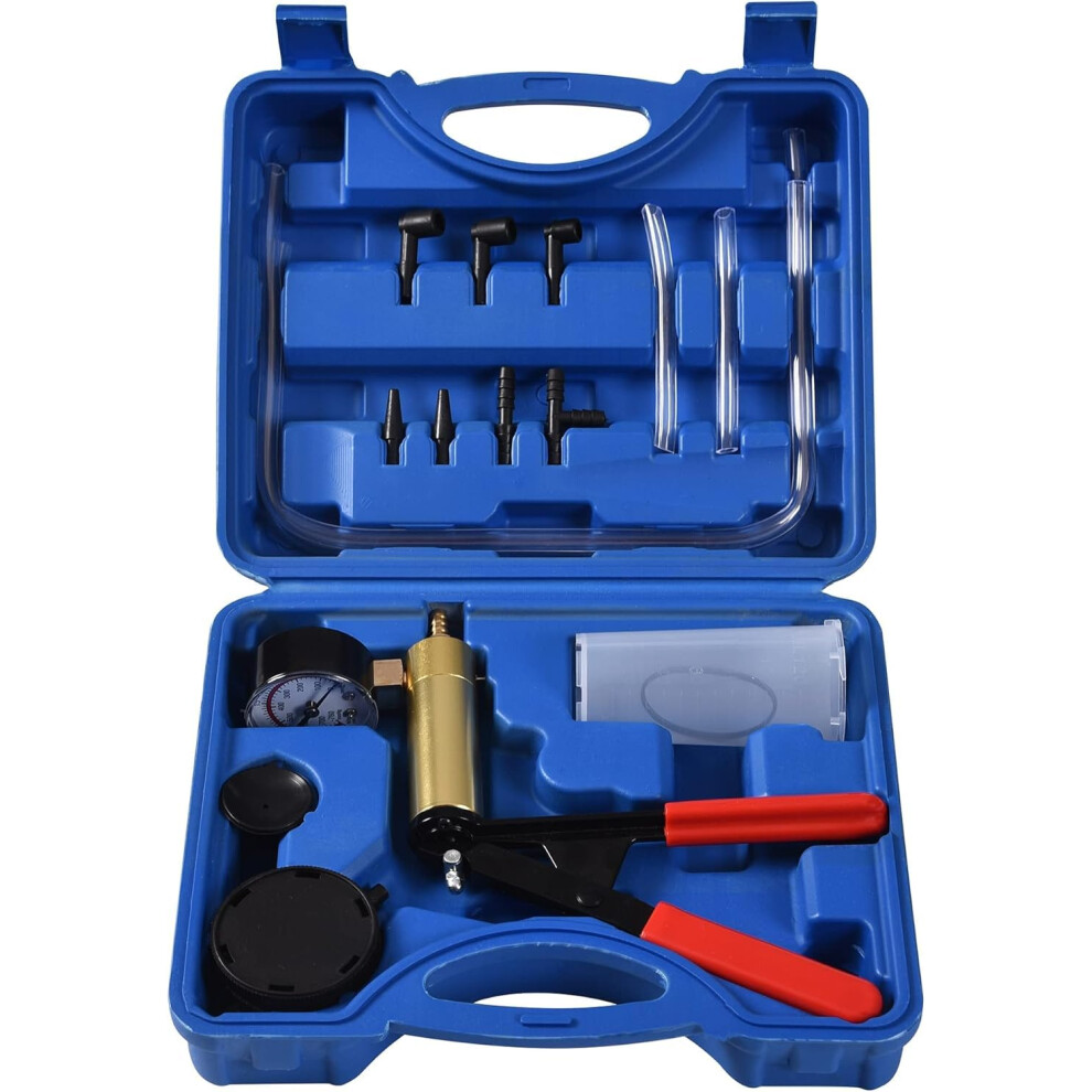 Dha Brake Bleeding Kit Hand Held Vacuum Pump Pressure Tester, Brake Fluid Bleeder Kit For Car Motorcycle One Man 13231781