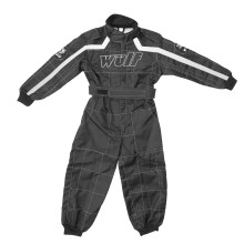 Wulfsport Children Kids Race MX Motocross Motorbike Suit Clothing Quad Bike - Black White M(7-8Yrs)