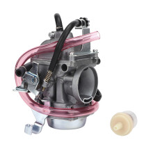 Carburador de substituição para motor Kawasaki Bayou 300, funcionando perfeitamente em quadriciclos 4x4. Compatível com os modelos KLF300A B C