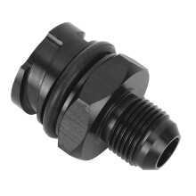 Valve Cover Oil Cap For LS Engines With -10 AN Fitting, Billet Aluminum Construction With Anodized Black Coating And Oil Leak Proof Seal For Crank