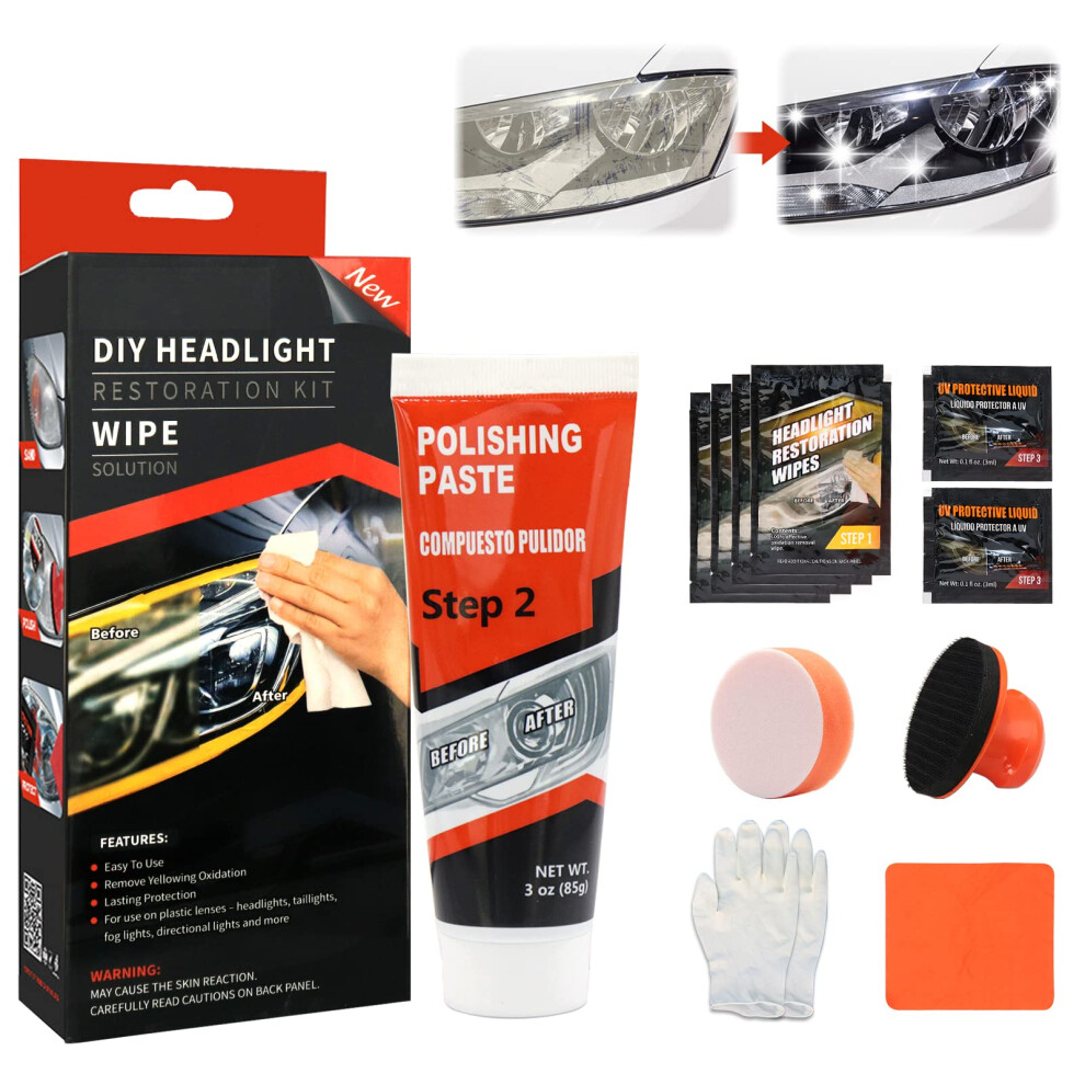 Car Headlight Restoration, Professional Headlight Restorer, Headlamp Restoration, Car Headlight Scratch Repair Tool For Polishing Restoration Yellowe 70096491