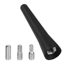 4 Pcs Universal Car Aerial Antenna,Car AerialReplacement,AM/FM Roof CarRadio AerialMast,Black Antenna Screw in Type,CarAntenna Roof CarRadio Aerial M