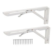 Heavy Duty Metal Shelf Brackets Folding Table Support Bracket Sturdy And Smooth Surface Easy To Install Space Saving Design Triangular Structure Wall