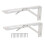 Heavy Duty Metal Shelf Brackets Folding Table Support Bracket Sturdy And Smooth Surface Easy To Install Space Saving Design Triangular Structure Wall 1