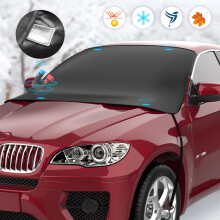 Senders Car Windscreen Cover Frost Protector Car Windshield Cover Magnetic Snow Cover Windscreen Protector Resistant Snow Frost Ice Sun UV Dust Water