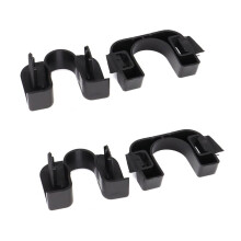 2 Pair Black Car Luggage Rack Rear Bracket Rack,Reusable Plastic Luggage Bracket Retainer Clip,Easy to Disassemble,Rear Parcel Shelf Clips,Rear Lugga