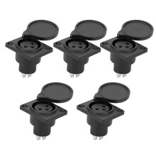 Conector XLR para caja de suelo, caja de escenario premium, resistente al agua, reducción de ruido de señal, optimización de coeficiente de alta