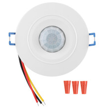 Bevegelsessensorlysbryter Takmontering PIR-sensor Smart deteksjon Infrarød induksjonsdetektor For LED-taklampe Tidsforsinkelse Justerbar Ultratynn