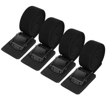 URAQT Adjustable Tie Down Straps, 4 Pack, 2mx25mm Ratchet Tie Down Strap, Heavy Duty Tensioning Belts with Anti-Scratch Pad, Cargo Straps for Motorcy