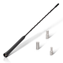 Eightwood Universal Car Aerial Replacement,AM/FM/DAB Roof Car Radio Antenna ariel Mast roof signal,Rod dab Car Aerial,Screws M4 M5 M6,40cm