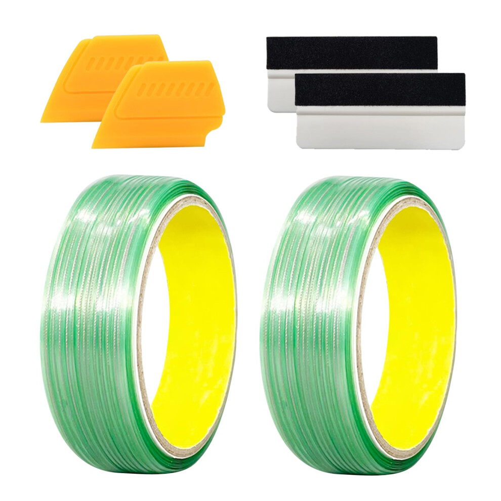 Xdealcozyxc 2 Pcs 5M Knifeless Tape For Vinyl Wrap With 4 Scratch-Free Film Tool Scrapers For Car Stickers & Paint Protective Film 32107456