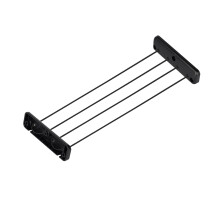 EliphonTowne Camper Cabinet Cargo Fence - DIY Elastic Anti Fall Fence Set, Van Storage, Motorhome Cabinet Storage Solutions, Kitchen/RV/Truck/Caravan