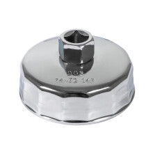 74mm Oil Filter Wrench 14 Flutes Oil Filter Removal Tool for Mercedes Benz, Sprinter, Audi, Porsche, Volkswagen, Mazda, and More, Oil Filter Cup Wren