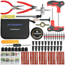 AUTOXBERT Universal Tyre Repair Kit, Heavy Duty Car Tyre Puncture Flat Repair Kit for Car Truck Van SUV Motorcycle (Type 1)