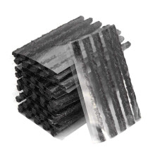 ETOPARS 50 Pcs Emergency Tubeless Tire Puncture Repair Strip Strings Kit Plug Rubber Tool Recovery Car Motorcycle Bike Black 200mm x 6mm