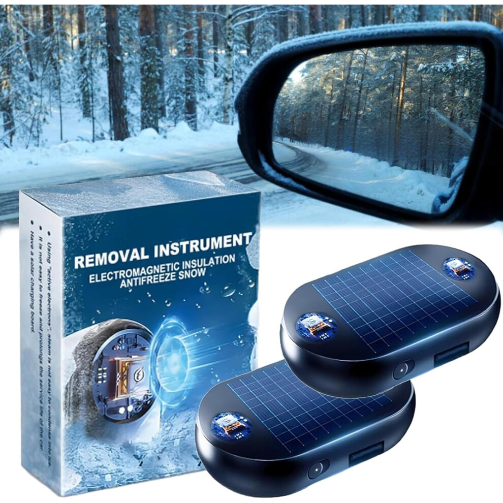 2Pcs Cars Defroster, Electromagnetic Car Defroster Heater Device, Electromagnetic Wave Snow Removal Device, Car Deicer, Antifreeze Snow Removal Instr 36699759