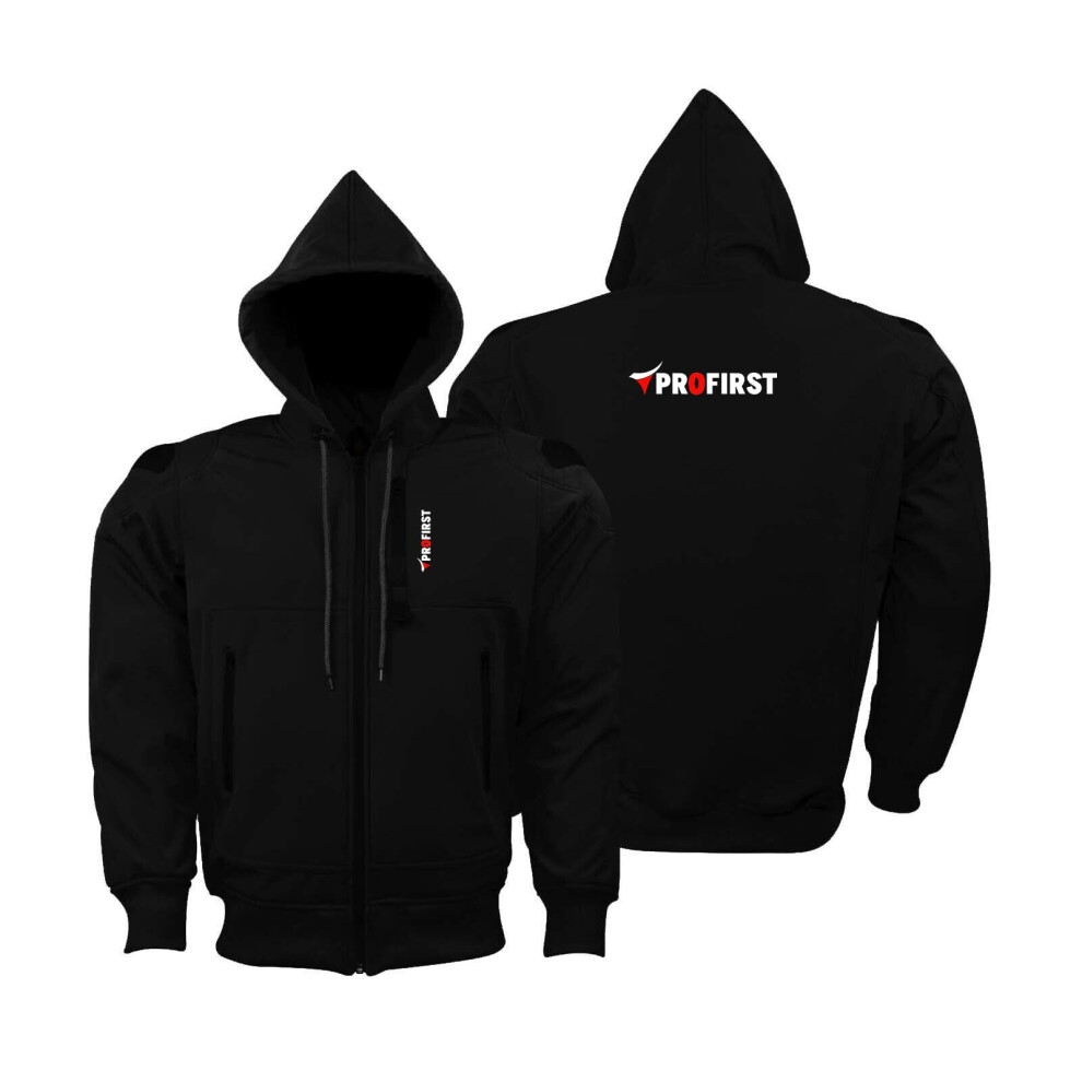 Inflori Motorbike Motorcycle Hoodie Protective Clothing Softshell Hoodie Jacket For Riders Ce Armored With Extra Shell Protection At Shoulders (Uk, A 42219514