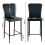 (BLACK-PU, 4pcs) Bar Stools Counter Chairs Kitchen Island Dining Room 5