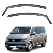 iSpeed Wind Deflectors For Volkswagen VW Transporter/Multivan T5 / T6 2003-2023 2pc Set - Keep Your Car Ventilated in Rain - Reduce Wind Turbulence