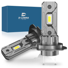 D-Lumina H7 LED Canbus Bulb 100W 16000LM, 6500K 400% Bright, 1:1 Replacement Design Halogen Lamp, Plug and Play, Waterproof IP68, 2 pcs