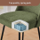 (GREEN, 2pcs) Spring Cushion Padded Bar Stool with Thick 12cm Seat 4