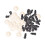 1200Sets Black Plastic Craft Eyes for Stuffed Animals Puppet Making 1
