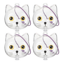 20Stk Transparent Katzenhaar Anhänger Aus Kunststoff Für