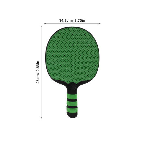 2Pcs Plastic Pingpong Paddle Set Green for Beginner Practice and Play 1