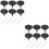 2 Sets Cake Insert Cards Baby Cupcake Decor Assorted Colors 6