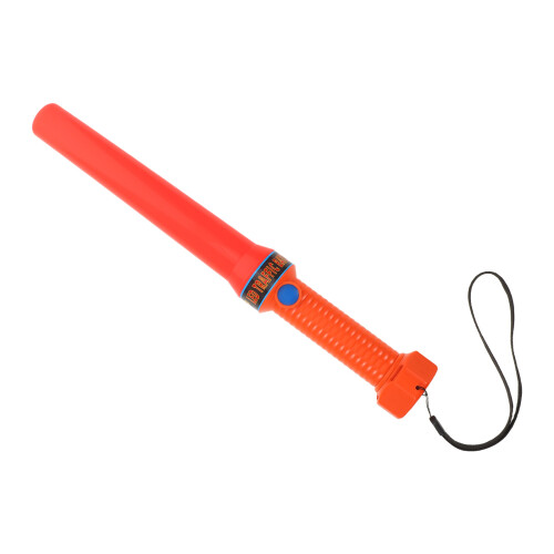 5Pcs Orange Plastic Safety Wands with LED Light Portable for Party Use 2