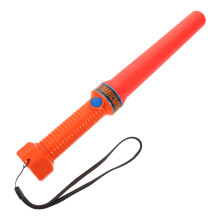 5Pcs Orange Plastic Safety Wands with LED Light Portable for Party Use
