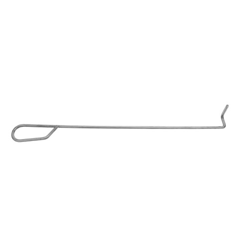 2Pcs Portable Stainless Steel Hooks Silver for Cooking Fireplace Tools 1