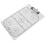 3Pcs Durable White PVC Basketball Coaching Clipboard for 2