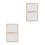 4Pcs Durable Beige Wood Screen for Paper Making DIY Craft Frame 5