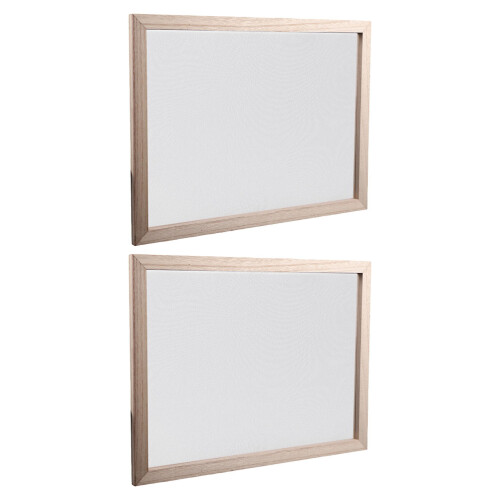 4Pcs Durable Beige Wood Screen for Paper Making DIY Craft Frame 2