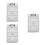 3Pcs Durable White PVC Basketball Coaching Clipboard for 6