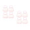 8 Pcs Kids Diy Plastic Storage Boxes For Girls 9