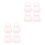 8 Pcs Kids Diy Plastic Storage Boxes For Girls 10