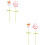 4 Pcs Knitted Artificial Bunny Doll With Crochet Flower Stem 8