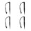 4Pcs Durable Black Paracord Knotter Tools for Handmade Bracelet Making 9
