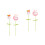 4 Pcs Knitted Artificial Bunny Doll With Crochet Flower Stem 6