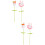 4 Pcs Knitted Artificial Bunny Doll With Crochet Flower Stem 9