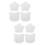 8 Pcs Handicraft Practical Handbag Shaper Bottom Acrylic Base Weaving 9