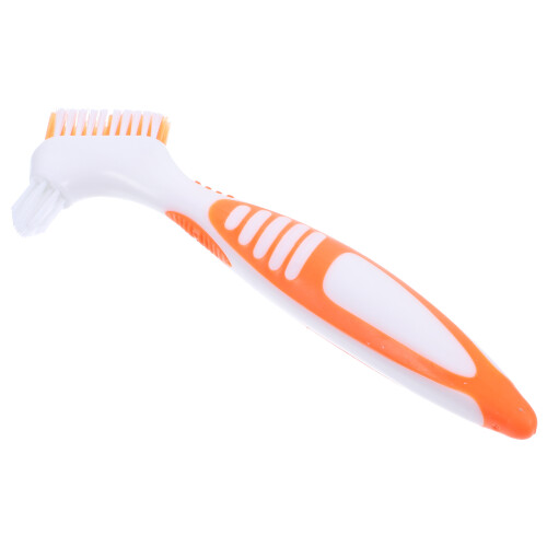 5Pcs Orange Turtle Shell Cleaning Brush Double-Sided Plastic Bristles 1
