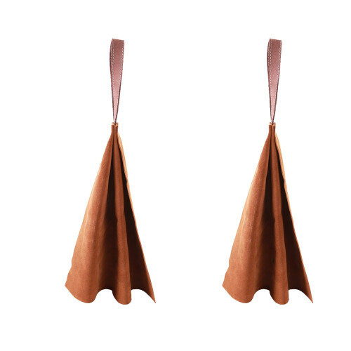 2Pcs Light Brown Durable Pet Bite Cloth Dog Training Toy for Chewing 1