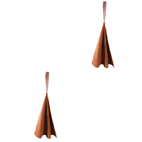 2Pcs Light Brown Durable Pet Bite Cloth Dog Training Toy for Chewing 2
