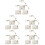15Pcs Practical Transparent Adjustable Action Figure Display Racks 7