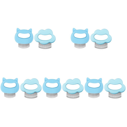 10Pcs Multi-Function Blue Pet Hair Combs Durable Grooming Brushes 1