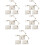 15Pcs Practical Transparent Adjustable Action Figure Display Racks 8